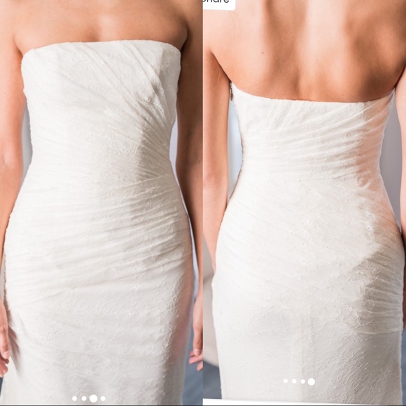 White By Vera Wang Wedding Dress Style VW351044 Size 2 - Picture 3 of 16